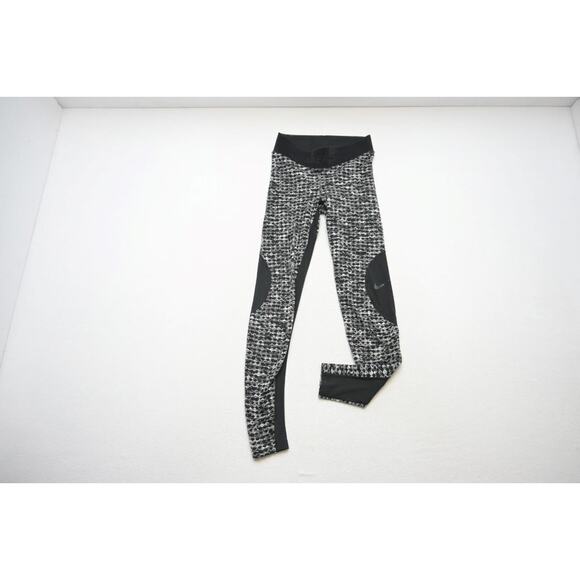 Nike Pro HyperWarm Velour Leggings Athletic Compression Pants Womens Sz Small - Picture 1 of 6